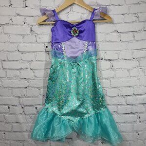 Disney Little Mermaid Girls Fantasy Play Costume Dress Size 4-6X Jakks Pacific